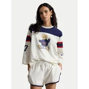 Polo Ralph Lauren Bluza 211A12714001 Kremna Oversize
