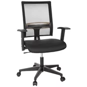 MID.YOU Pisarniški Stol Office R8, Črna