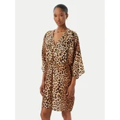 LOLA CASADEMUNT Poletna obleka LS2616015 Rjava Regular Fit