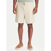 Mustang Kratke hlače iz tkanine Linen 1016459 Écru Loose Fit