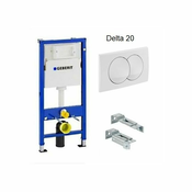 GEBERIT vodokotlic DUOFIX BASIC 458.133.11.2 + tipka DELTA 01