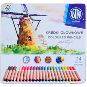 Olovke od cedrovine Astra Prestige - 24 boje, u metalnoj kutiji