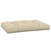 Vidaxl Blazina za kavč iz palet bež 120x80x12 cm