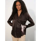 Bigdart Bluza temno rjava/bela