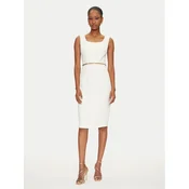 Marciano Guess Cocktail obleka 5GGK12 7300A Écru Regular Fit