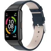 GS Usnjen pašček za Huawei Band 6, temno moder