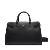 Tommy Hilfiger Ročna torba Th Joy Satchel AW0AW19067 Črna