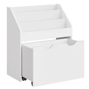 Songmics Polica za organizacijo igrač 295x625x70 cm bela