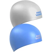 Swim cap mad wave champion 3d blue/gray