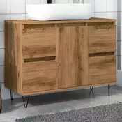 Vidaxl vidaXL Kopalniška omarica, Artisan hrast, 80x33x60 cm