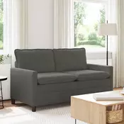 vidaXL Kavč Temno siva 156 x 81 x 87,5 cm Blago
