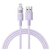 iPhone 12 / 14 Pro Max / 13 Pro Max BASEUS DISPLAY II kabel za prijenos podataka USB - Lightning, 100 cm, LJUBICASTA P10382700511-00