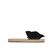 Manebi Espadrile Sandals With Knot K 1.0 JK Črna
