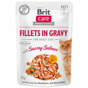 Brit Care Cat Fillets in Gravy with Savory Salmon - 85 g