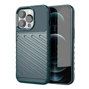 HURTEL Thunder Case elastičen oklepni ovitek za iPhone 13 Pro zelen