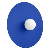 Temno modra kovinska stenska svetilka o 50 cm AKE – Thoro