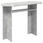 Vidaxl Konzolna miza Betonsko siva 100 x 39,5 x 75 cm Inženirski les