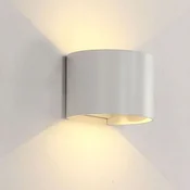 LED zidna lampa okrugla Elmark 969 2 x 5 W 4000K IP 54 - Bela