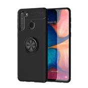 TPU gel ovitek Multi Ring za Samsung Galaxy A21 - črn