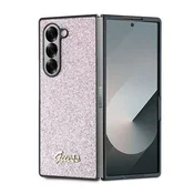 1 to 3 Ovitek Guess Za Samsung Z Fold 6 F956 Glitter Script 4G Z Zaščitno Folijo
