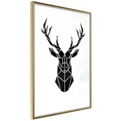 Poster - Geometric Stag 40x60