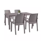 Corri 4+1 set vrtnega pohištva cappuccino