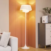 Talna svetilka Lindby Eryndor, bela, tekstil, O 47 cm, E27 - Dnevna soba/jedilnica - Kovina