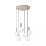 Ideal Lux - LED lestenec na jeklenem kablu ODEON LED/39W/230V CRI 90, premer 57 cm, bež/bela
