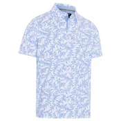 Moška majica Callaway Chev Botonical Polo Vista Blue M
