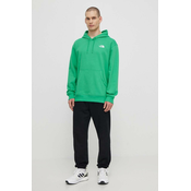 Pulover The North Face M Essential Hoodie moški, zelena barva, s kapuco, NF0A7ZJ9PO81