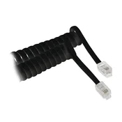 Kabl telefonski spiralni Crni 2m