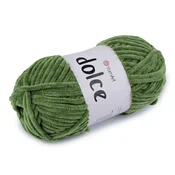 YarnArt Pletenje ženilja Dolce 100 g - (797) travnato zelena