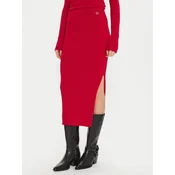 TWINSET Ravno krilo 242TT3026 Rdeča Slim Fit