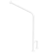 SAPHO Desni Oporni Ročaj Sapho 800x850mm - Beli Jekleni Ročaj za Kopalnico, Nosilnost 120 kg