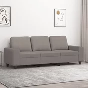 vidaXL Trosjed od tkanine Smede-siva 180 cm