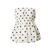 TOPSHOP Top LINA črna/bela