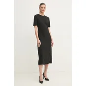 Obleka Calvin Klein črna barva, K20K207869