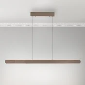 Paul Neuhaus LED viseča svetilka Adriana, rjava, dolžina 160 cm - Dnevna soba/jedilnica - Sodobni - temno rjava - Aluminij