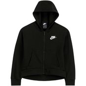 Nike Sportswear Flis jakna, crna / bijela