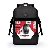 PORT DESIGN Ranac za laptop Premium 14/15.6’’, + bezicni mis Crni