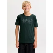 Jack & Jones Junior Majica JJECORP temno zelena