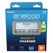 slomart Polnilnik za baterije Panasonic Eneloop Smart 8 BQ-CC63