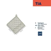 Kela Kela KL-12744 Tia 100% bombaž dimljeno zelena 20,0x20,0cm