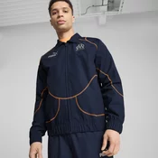 Mens Puma Olympique de Marseille ftbl STATEMENT Track Jacket, Blue, Size 3XL, Clothing