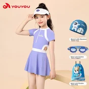 Youyou Set Kupaci kostim za devojcice, 4 dela, Ljubicasti