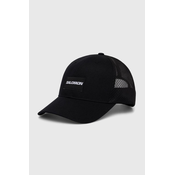 Kapa sa šiltom Salomon boja: crna, s aplikacijom, LC2024100