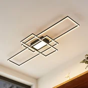 Lindby LED stropna svetilka Caitlin, antracit, kovina, 105 cm - Dnevna soba/jedilnica - Sodobni
