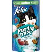 Felix Party Ocean Mix mačja hrana, 8x60 g