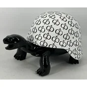 Casa Padrino luxury decorative figure turtle black/white 40 cm - Decorative accessories