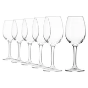 6-piece white wine glass set, made of crystalline glass, 240 ml, ELIT